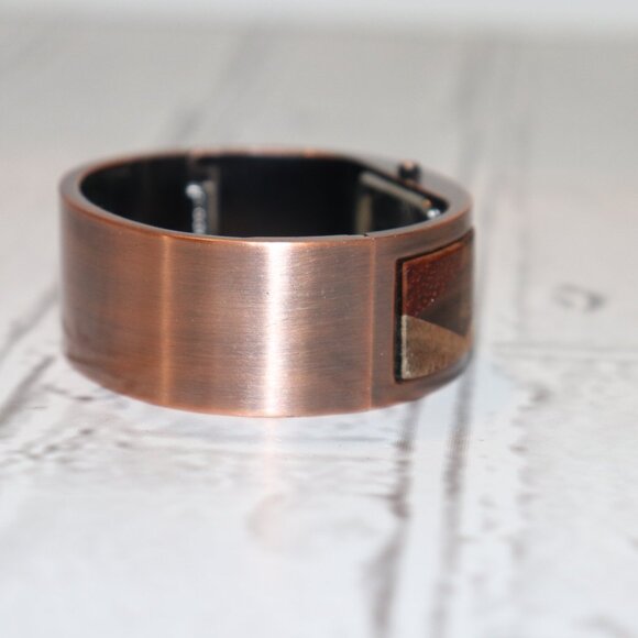 🕰️ NWOT Denacci Copper Hinged Bangle Watch Needs battery — - Picture 2 of 6